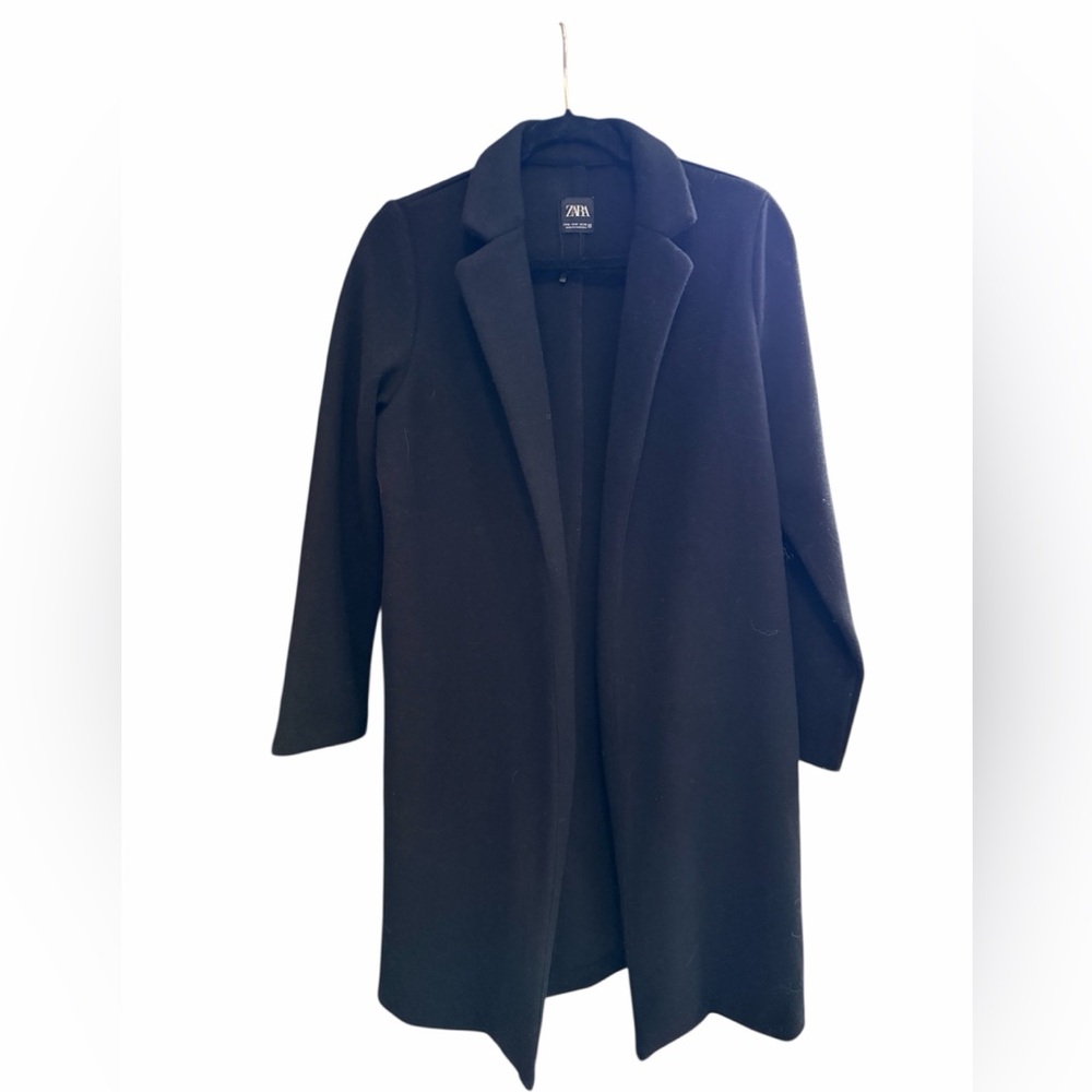 Zara Women's Elegant Black Trench Coat